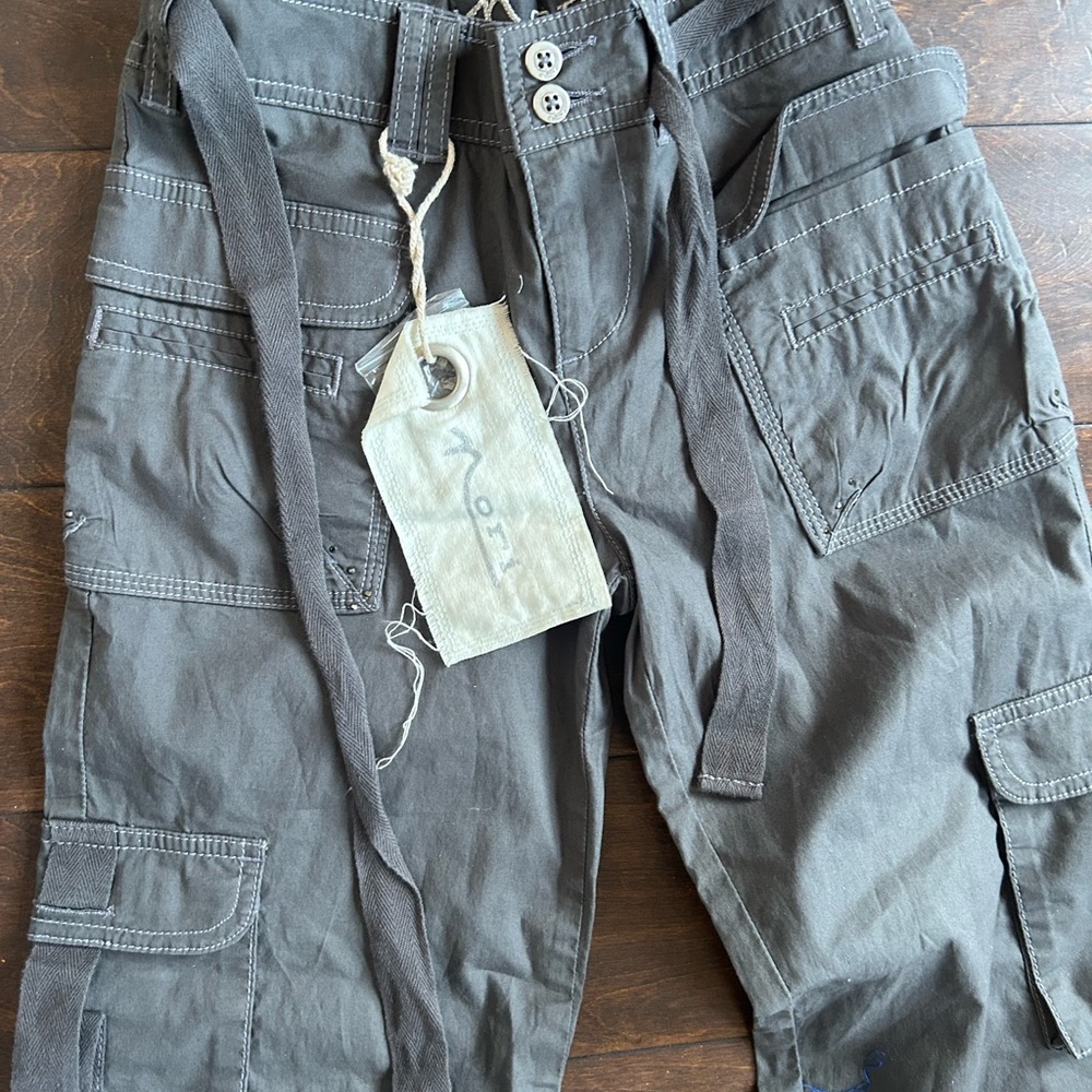 Nori Girls Gray Cargo Style Pants Sz 10 New 4125 - Picture 3 of 4